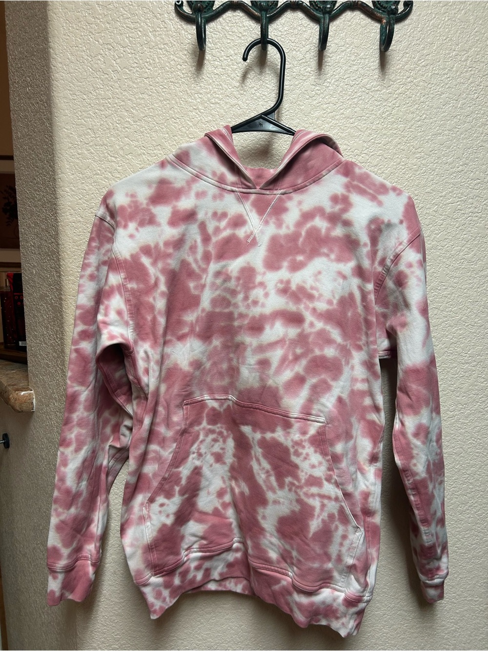 lululemon athletica Pink & White Tie-Dye Hoodie